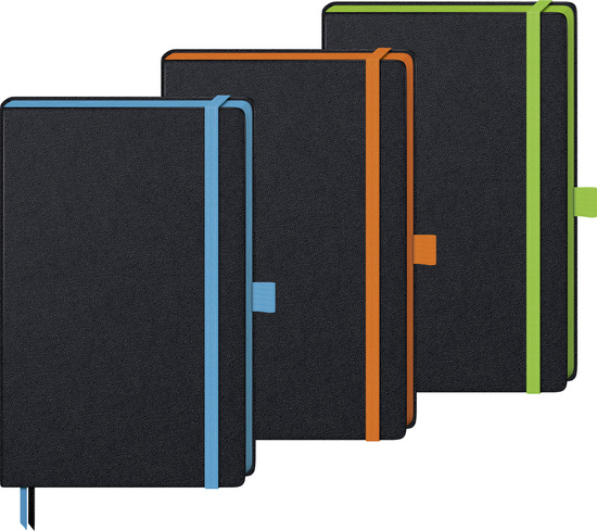 Notizbuch "Kompagnon TREND" ca. A5, blau / schwarz