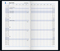 Taschenkalender 10D, schwarz