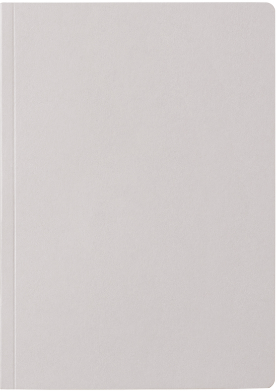 Notizheft Earth Tone A5, hellgrau (mud), Naturpapier