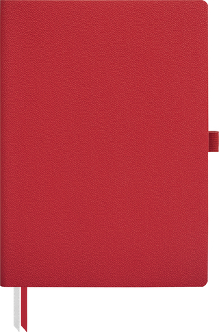 Notizbuch Office Flex A5, rot/beige, flexibler Einband
