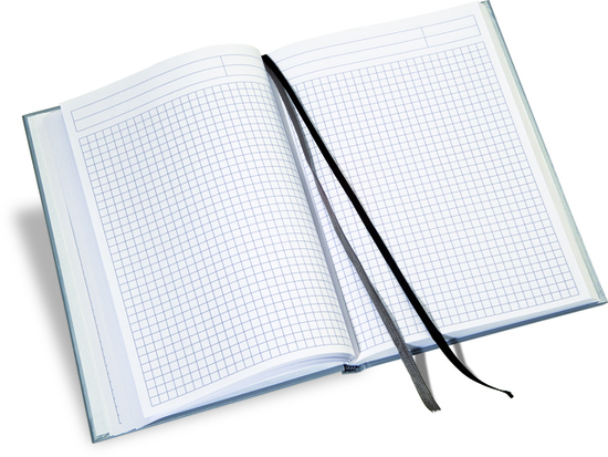 Notizbuch Office Recycling Flex A5+, grau/blau, flexibler Einband