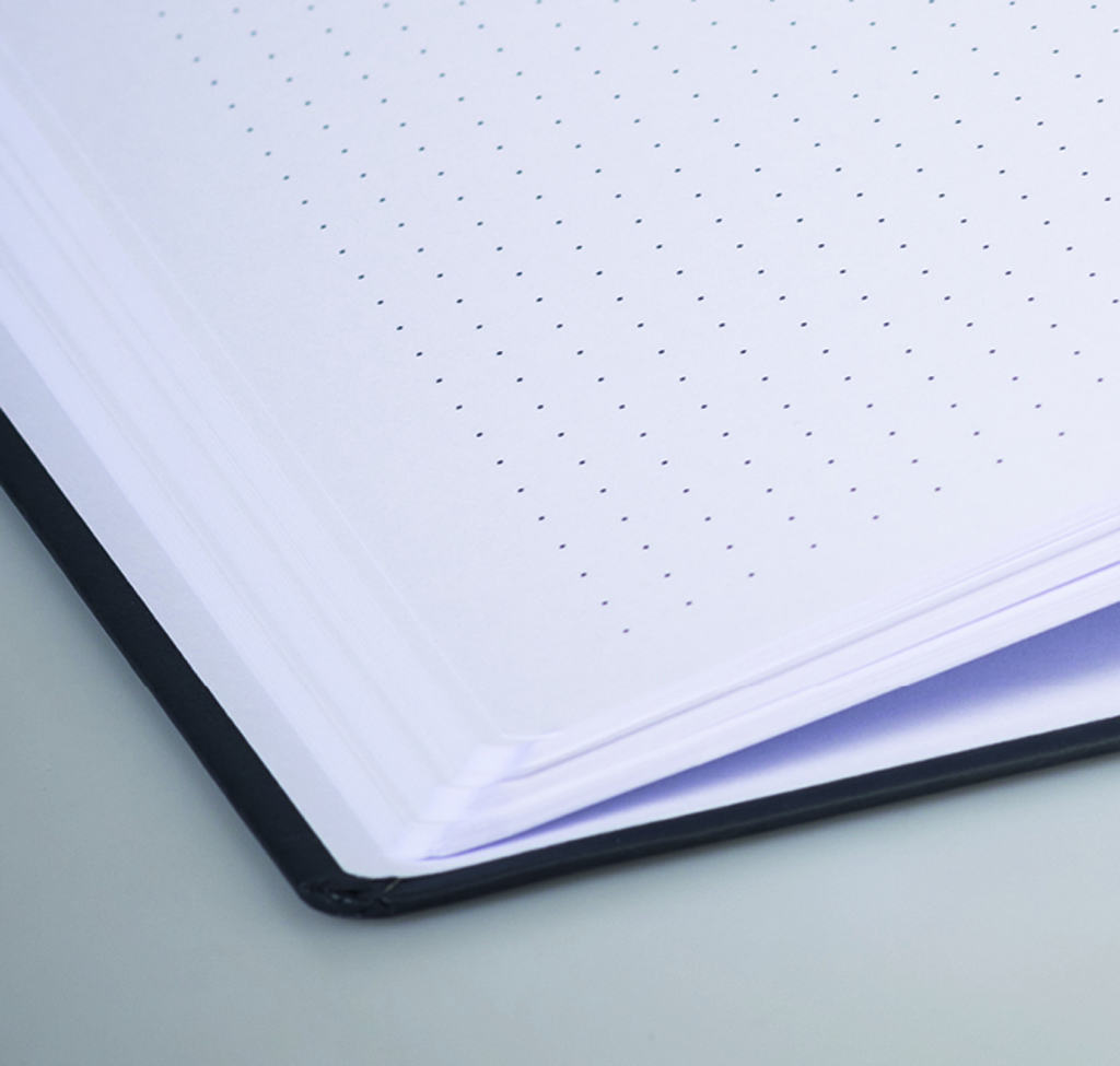 Notizbuch "Kompagnon Nature" ca. A5, kalkgrau, Naturpapiereinband