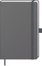Notizbuch "Kompagnon Nature" ca. A5, graphit, Naturpapiereinband