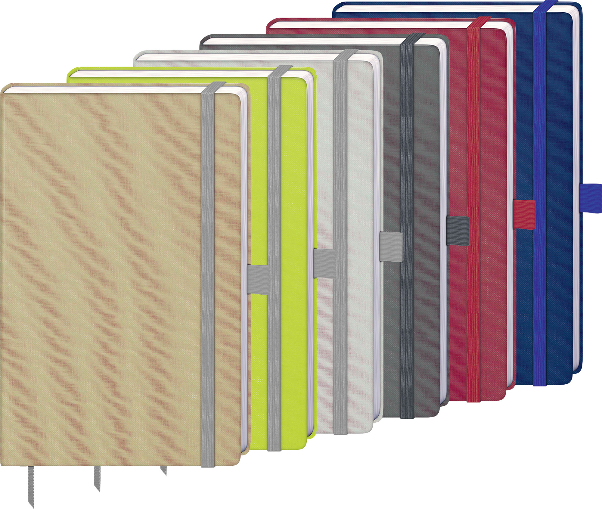 Notizbuch "Kompagnon Nature" ca. A5, royalblau, Naturpapiereinband