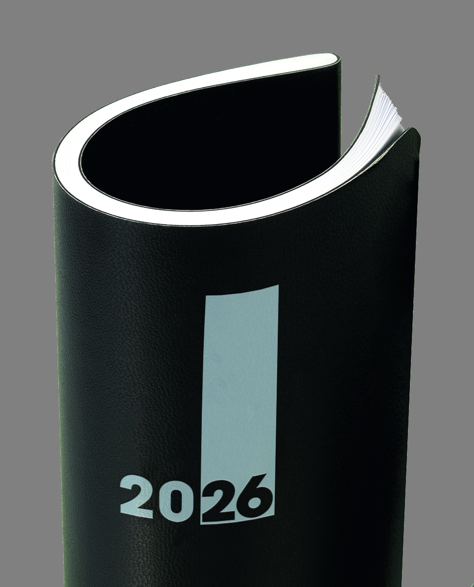 Buchkalender 739 SlimLine, schwarz, flexibler Einband