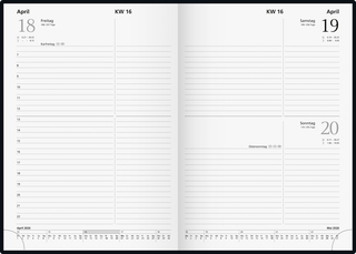 Buchkalender Modell 795 62, schwarz