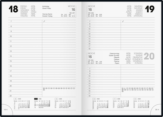 Buchkalender Modell 895, schwarz