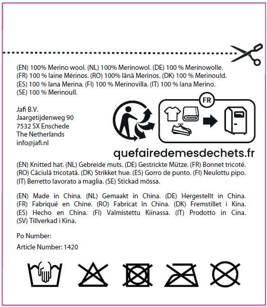 Strickmütze, 100% Merinowolle
