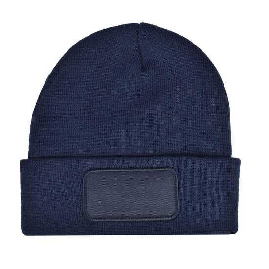 Strickmütze mit Label
