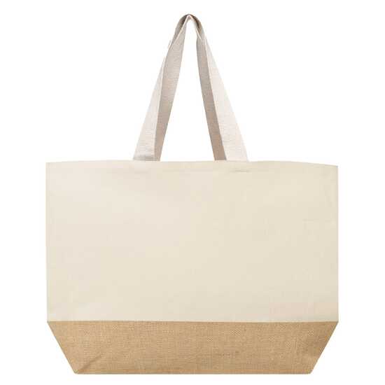 Baumwoll Shopper mit Jute Boden