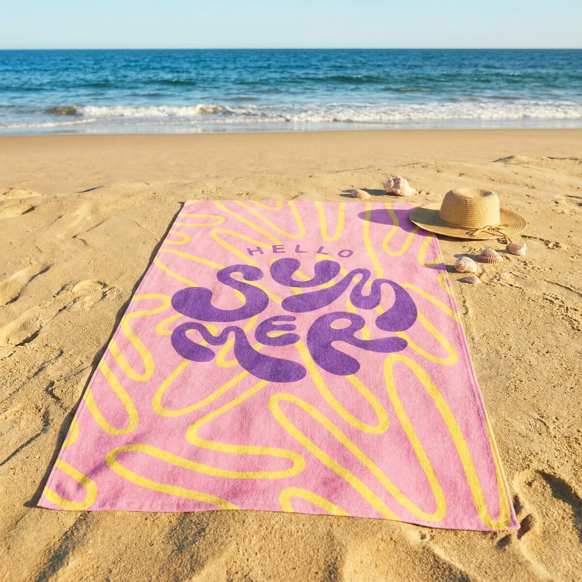 Sophie Muval Sublimation Badetuch 140x70 cm, 350 gr/m²