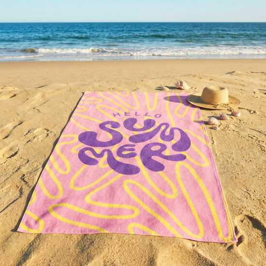 Sophie Muval Sublimation Badetuch 140x70 cm, 350 gr/m²