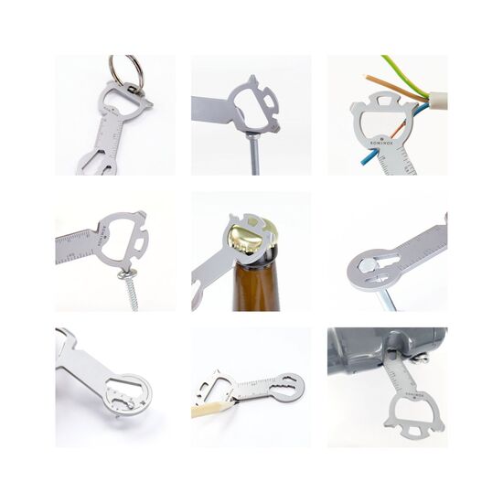 Das Key Tool kommt in einem „Danke”-Mäppchen inkl. Funktionsbeschreibung. „An die Werkzeuge, fertig, los“!