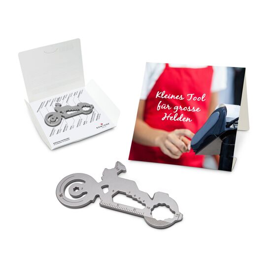 Key Tool im „Große Helden (Einzelhandel)”-Mäppchen inkl. Funktionsbeschreibung. „An die Werkzeuge, fertig, los“!