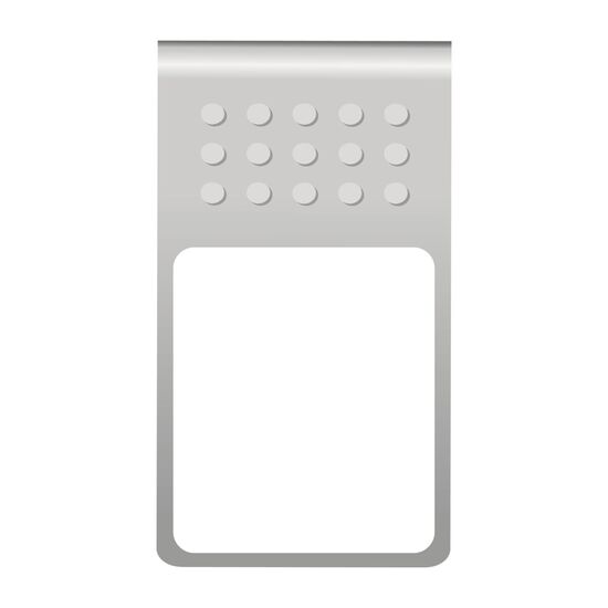 Mehrweg-Büroklammer Straight Clip mit Noppen, praktisches Zusammenhalten von Dokumenten, bis zu 18 Seiten Klemmkraft