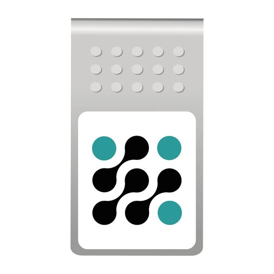 Mehrweg-Büroklammer Straight Clip mit Noppen, praktisches Zusammenhalten von Dokumenten, bis zu 18 Seiten Klemmkraft