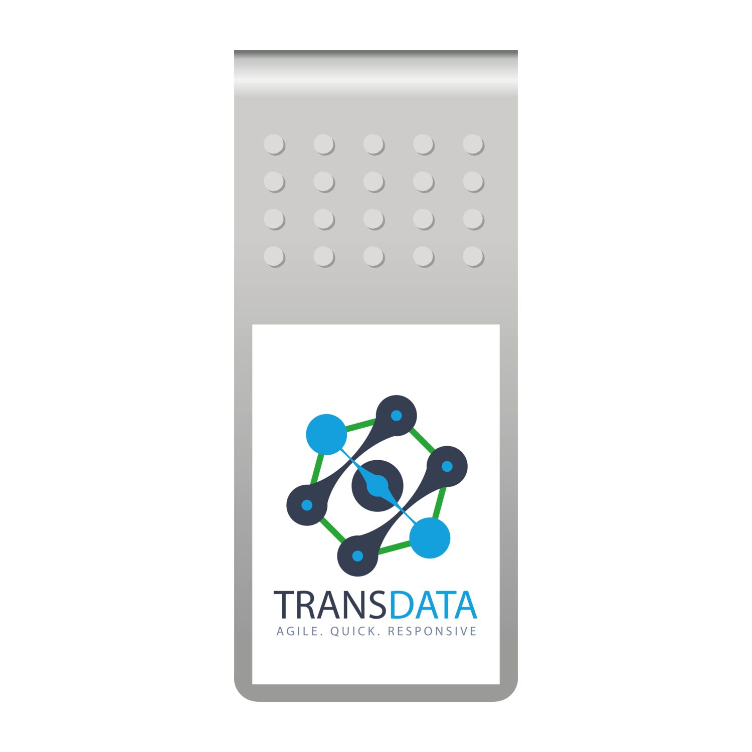 Mehrweg-Büroklammer Straight Clip XL mit Noppen, praktisches Zusammenhalten größerer Dokumente, bis zu 35 Seiten Klemmkraft