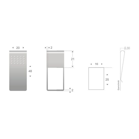 ROMINOX® Straight Clip XL / Noppen