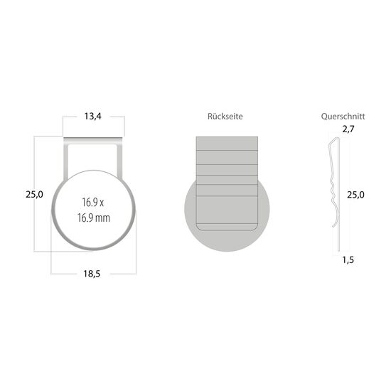 Mehrweg-Büroklammer Shape Clip, 9 Varianten, ideal für das Zusammenhalten von Dokumenten, bis zu 18 Seiten Klemmkraft