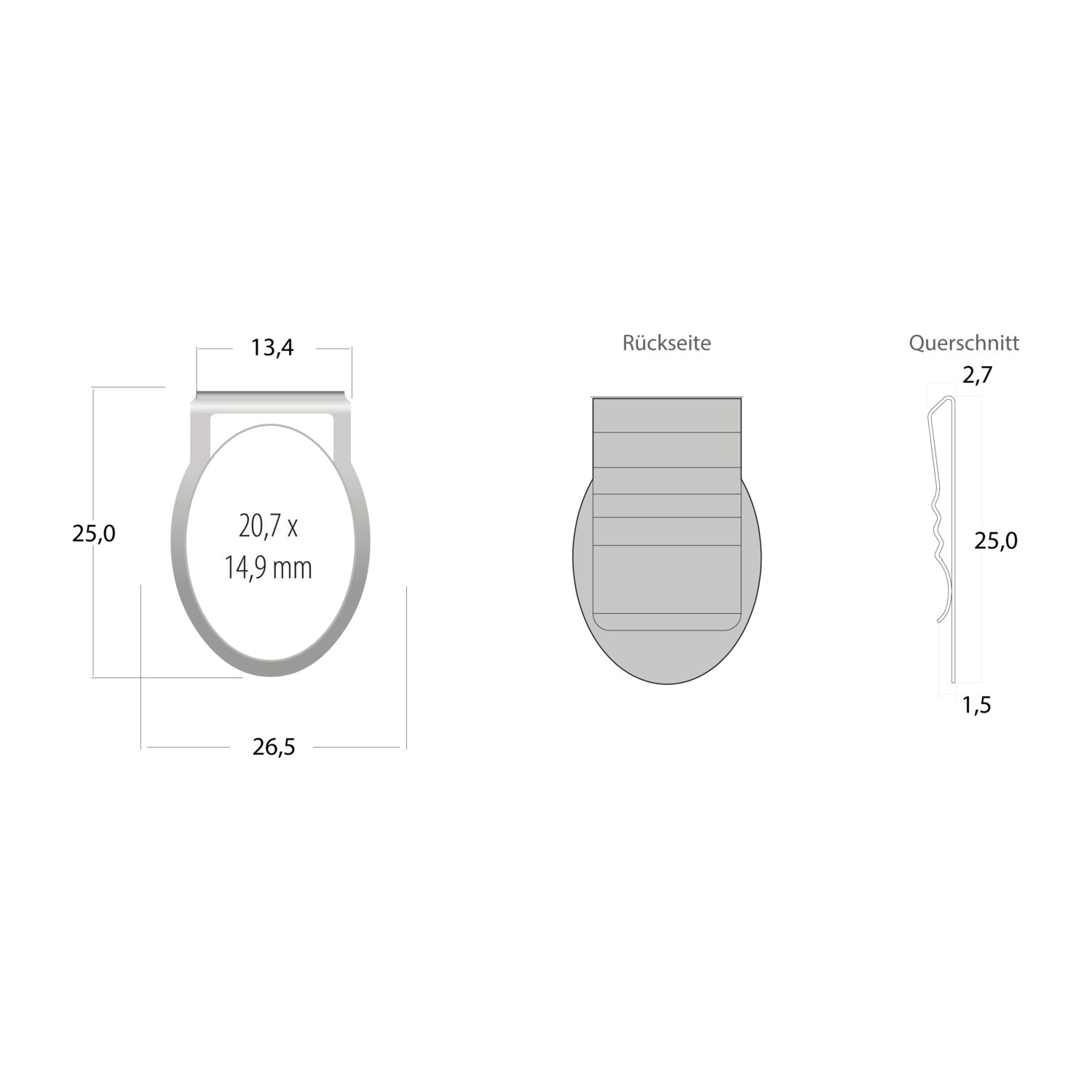 Mehrweg-Büroklammer Shape Clip, 9 Varianten, ideal für das Zusammenhalten von Dokumenten, bis zu 18 Seiten Klemmkraft