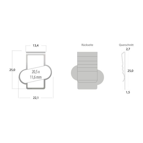 ROMINOX® Shape Clip - Variante A