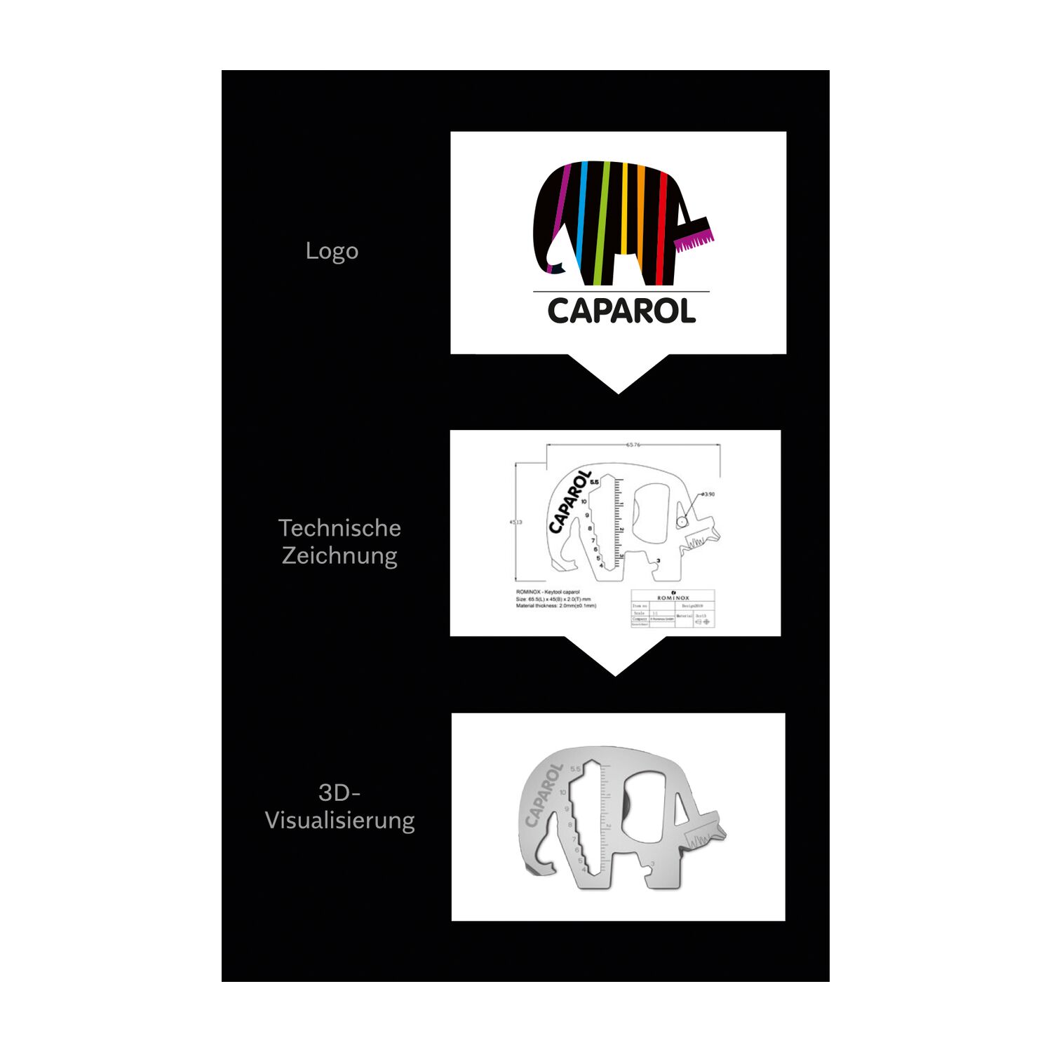 ROMINOX® Key Tool in Sonderform ab 3.000 Stück