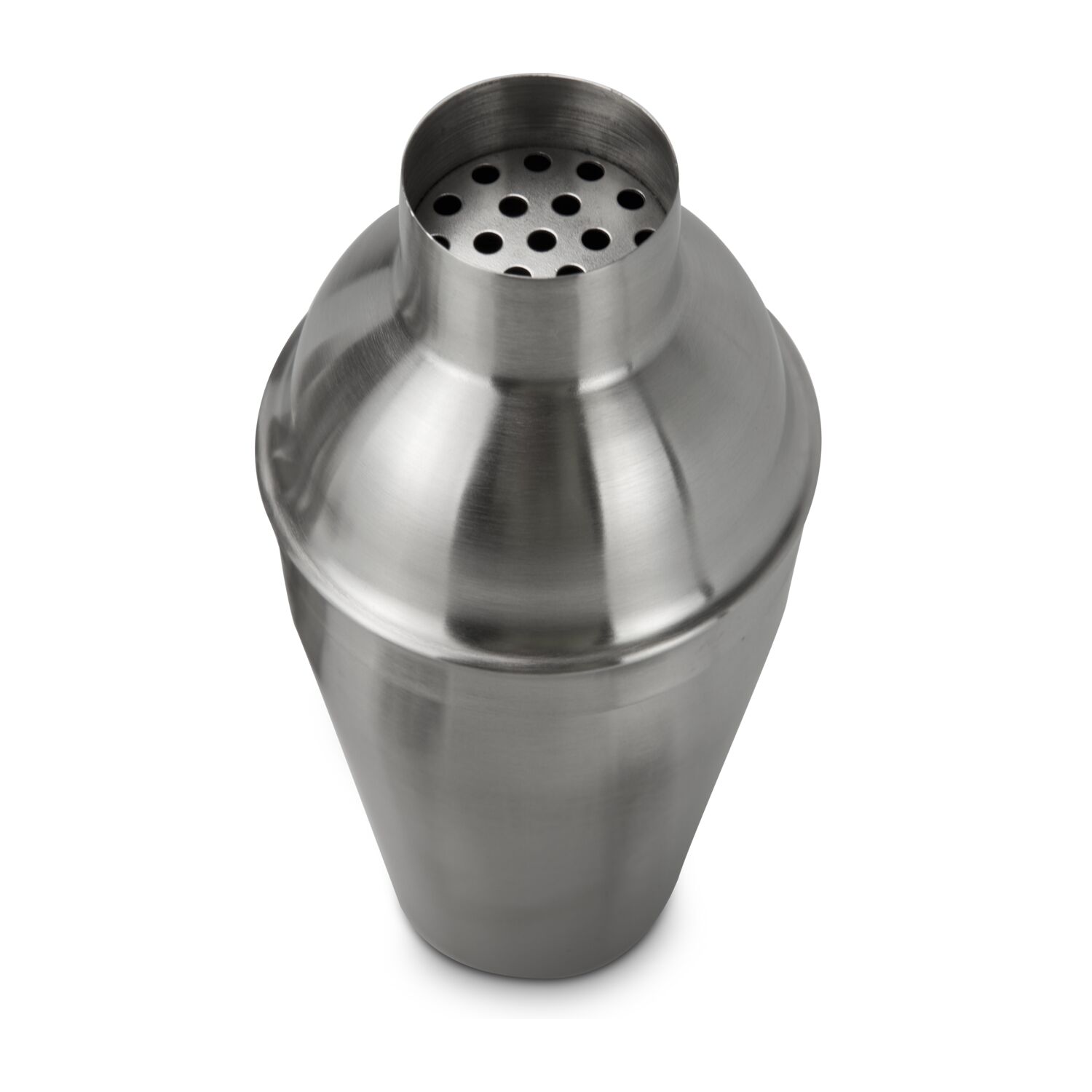 Klassisch moderner Shaker, ergonomische Formgebung, 500 ml (Edelstahl - seidenmatt gebürstet)