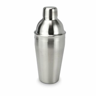 Klassisch moderner Shaker, ergonomische Formgebung, 500 ml (Edelstahl - seidenmatt gebürstet)