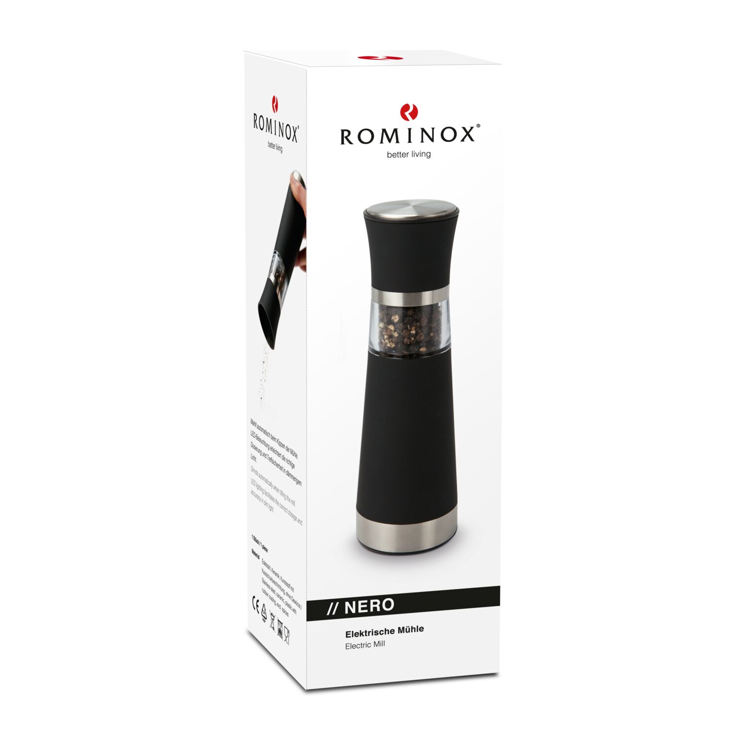 ROMINOX® Elektrische Mühle // Nero