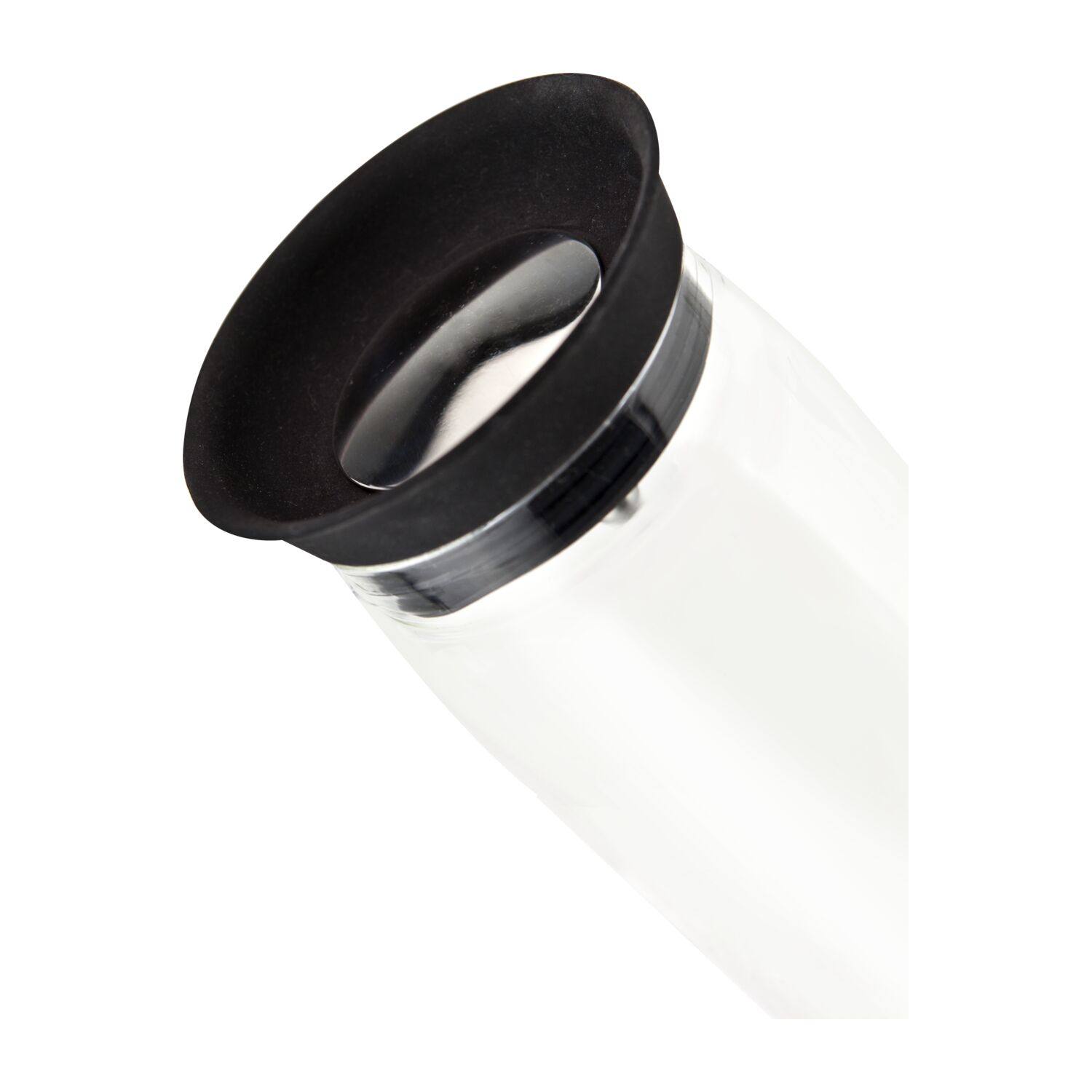 Stilvolle Karaffe für Erfrischungsgetränke, Wippdeckel mit integriertem Sieb, temperaturbeständiges Glas, 1000 ml