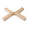 Platzsparend, praktisch und stabil, pfiffiger Topf- und Pfannenuntersetzer aus Buchenholz, modernes Design (Holz)