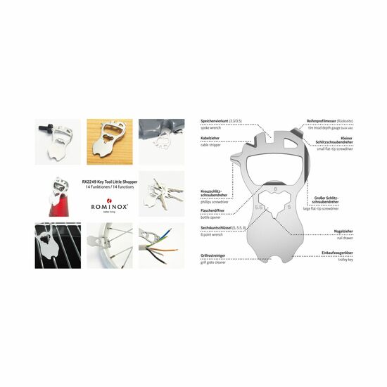 ROMINOX® Key Tool // Little Shopper - 14 Funktionen