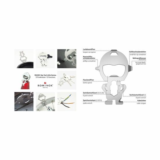 ROMINOX® Key Tool // Little Genius - 13 Funktionen