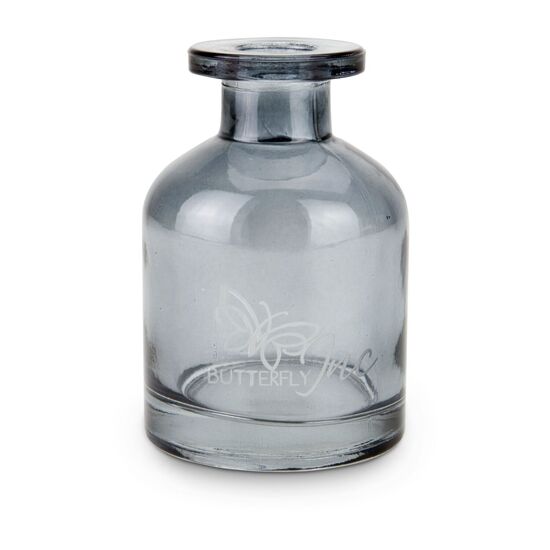 3 Vasen in unterschiedlichen Größen, modernes schwarzes Glas, auch als dekorative Kerzenständer verwendbar (Glas)