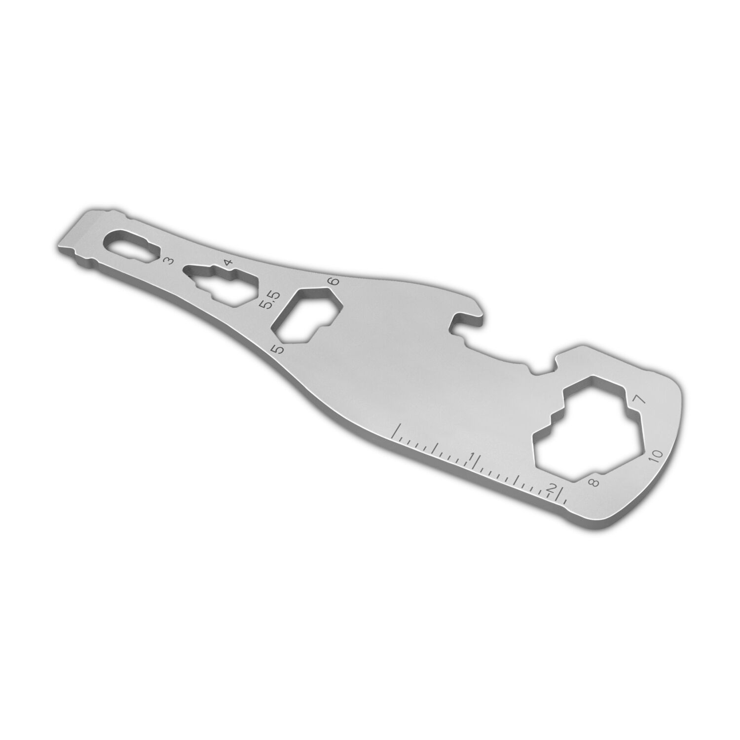 Multifunktionaler Schlüsselanhänger mit 18 Funktionen: Edelstahl Multitool inkl. Funktionsbeschreibung