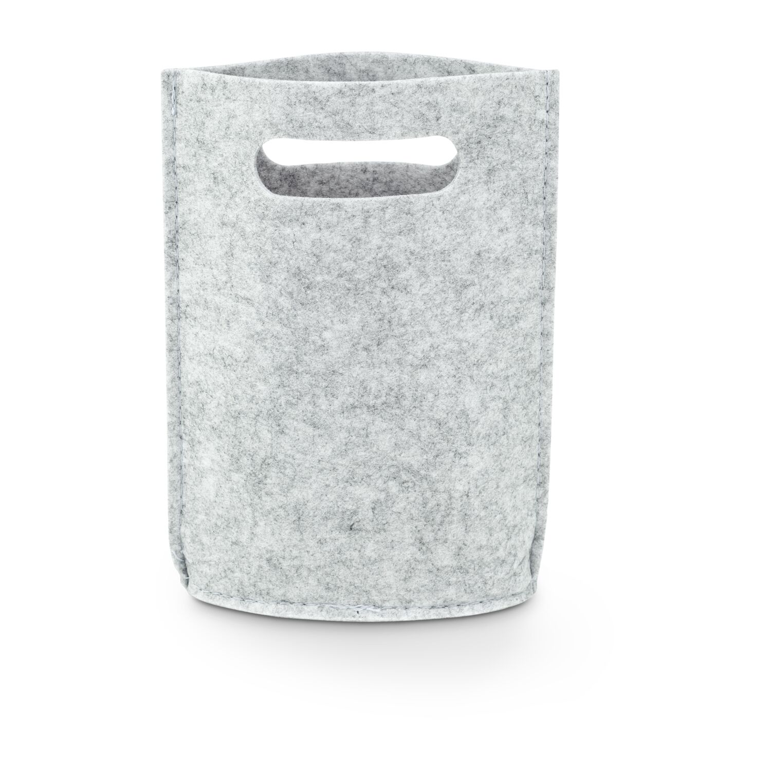 Hochwertige Filztasche, handliche Form mit ovalem Boden, ideal geeignet für kleine Überraschungen