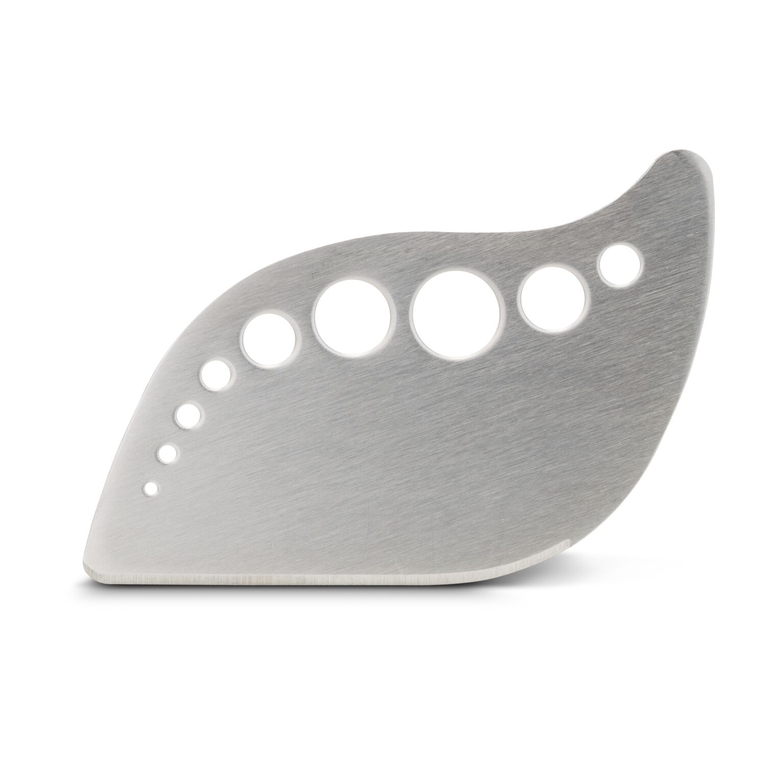 Kräuterabstreifer mit Löchern, inklusive Wiegemesser, ideal für Kräuter, Klingenschutz, spülmaschinengeeignet (Edelstahl, Kunststoff)