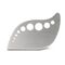 Kräuterabstreifer mit Löchern, inklusive Wiegemesser, ideal für Kräuter, Klingenschutz, spülmaschinengeeignet (Edelstahl, Kunststoff)