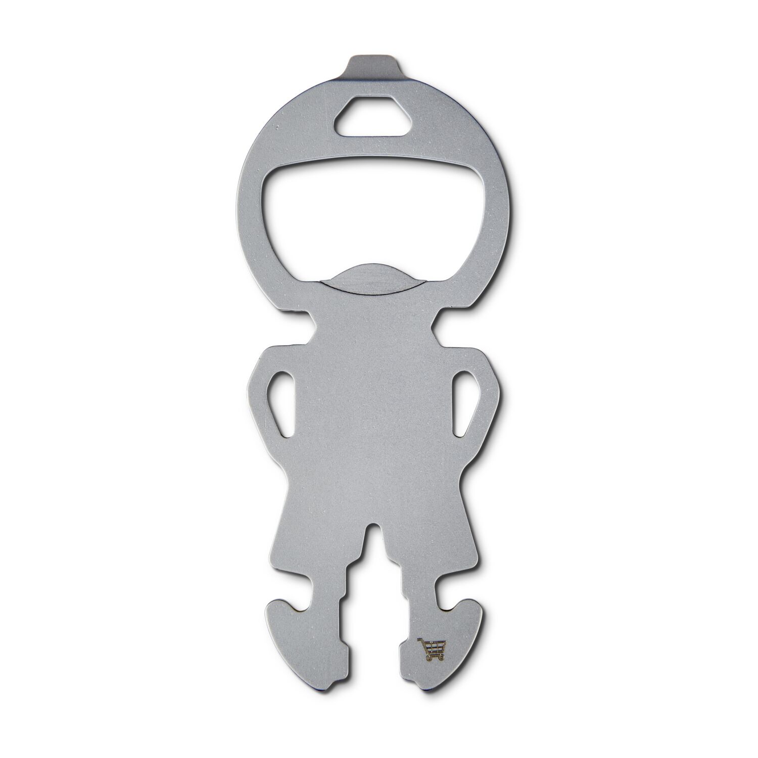 Multifunktionaler Einkaufswagenlöser für den Schlüsselbund mit 12 Funktionen: Edelstahl Multitool inkl. Funktionsbeschreibung