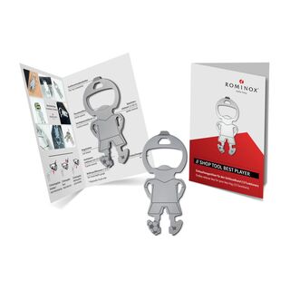 Werden Sie zum Trikotsponsor! Multifunktionaler Fußballer Einkaufswagenlöser mit 12 Funktionen