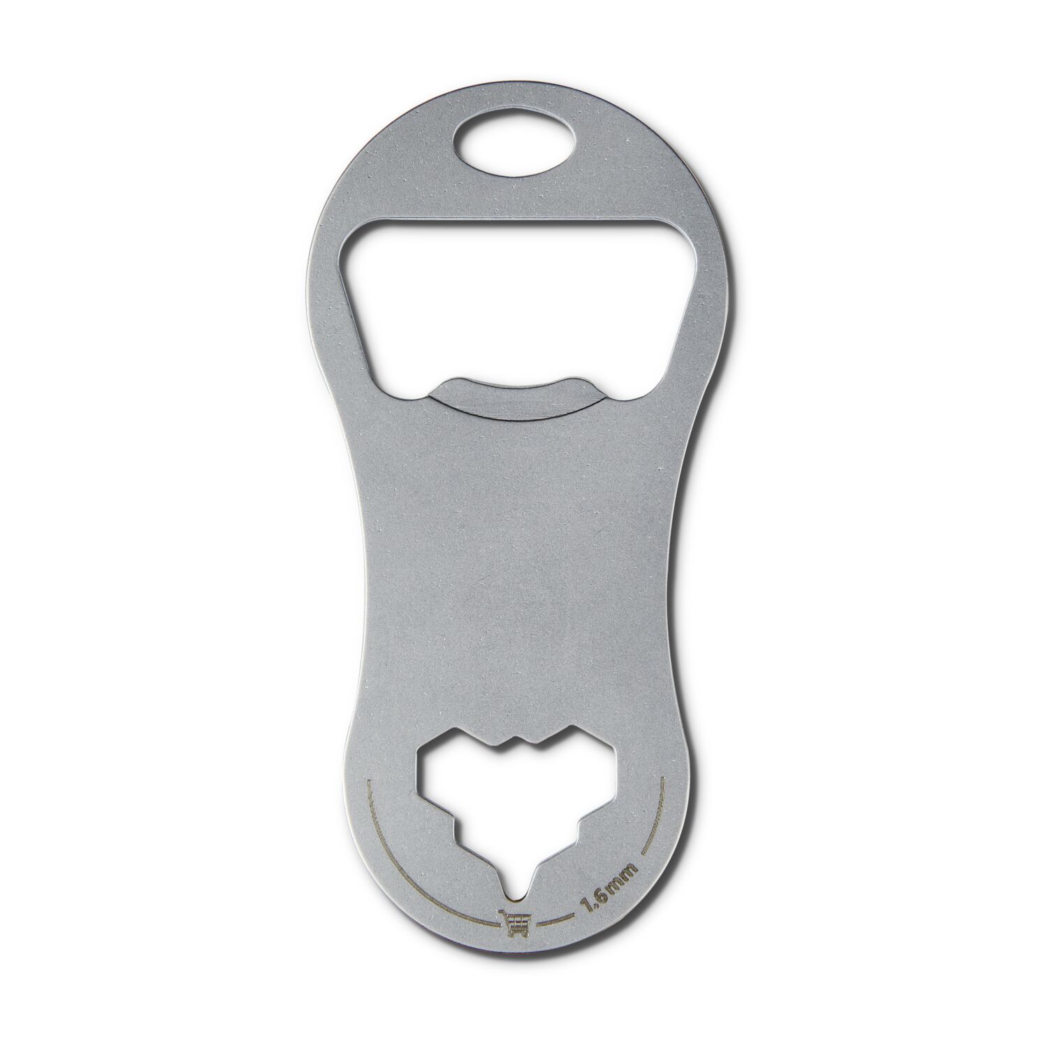 Multifunktionaler Einkaufswagenlöser für den Schlüsselbund mit 8 Funktionen: Edelstahl Multitool inkl. Funktionsbeschreibung