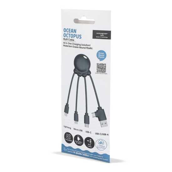4009| Xoopar Eco Octopus Ladekabel Ocean Bound Plastic