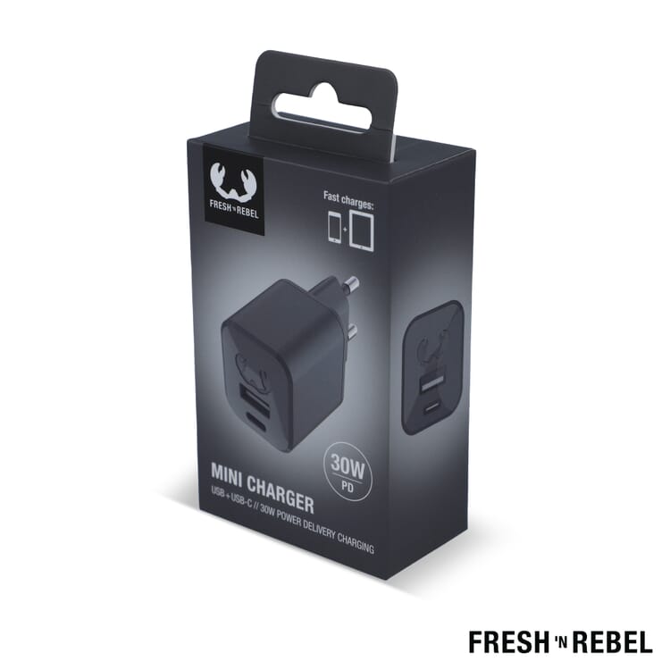 2WC30 I Fresh 'n Rebel Mini Charger USB-C + A PD // 30W