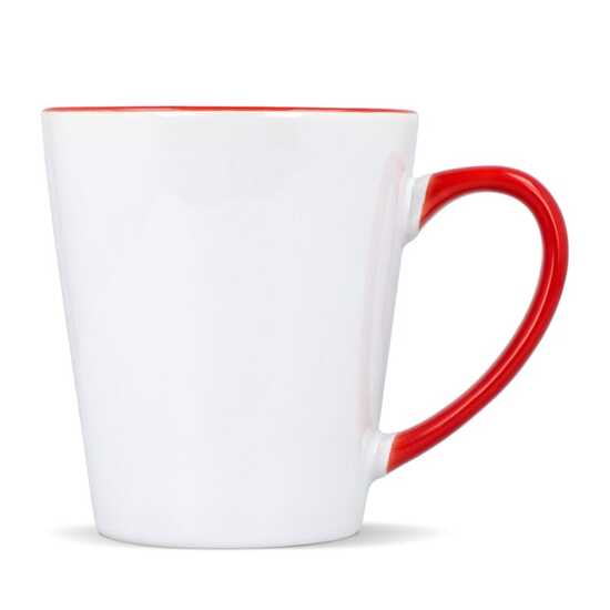 Melbourne Sublimationsbecher farbiger Rand & Henkel 300ml