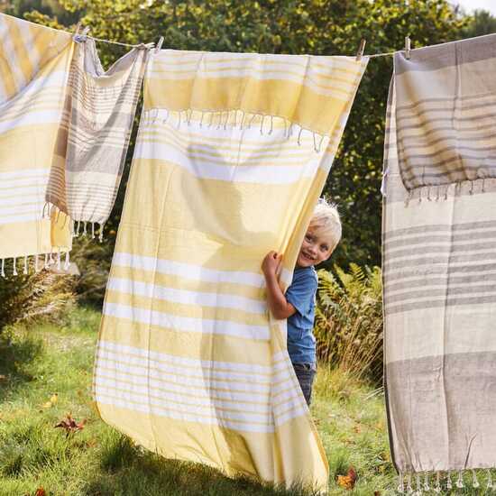 Sagaform Ella Hamam-Handtuch Bio-Baumwolle 145x250cm