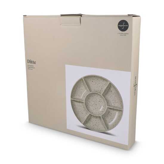 Sagaform Ditte Keramik-Servierplatte rund 26 cm