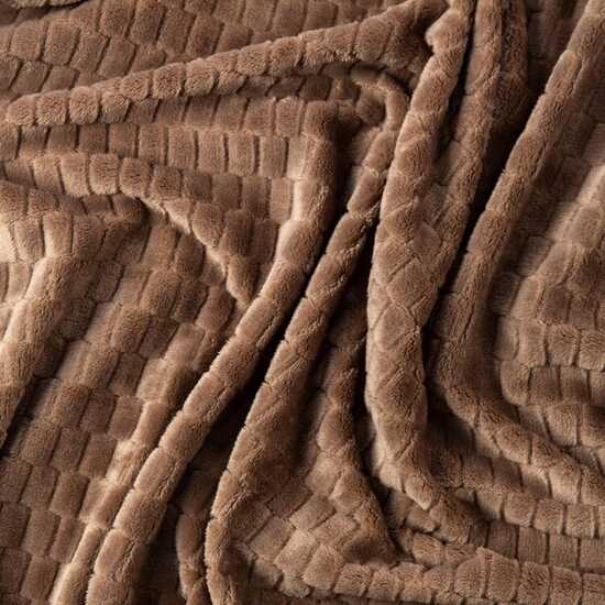 Kosta Linnewafveri Fleece Plaid Jaquard 130x170 cm