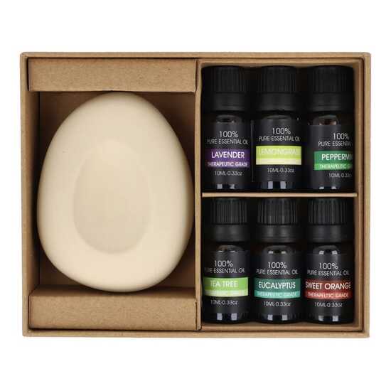 InsideOut Aroma Pebble Geschenkset mit 6 ätherischen Ölen