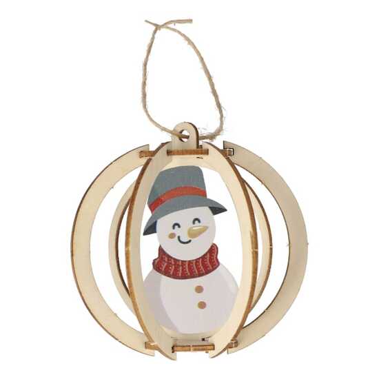 InSideOut Weihnachtsschmuck aus Holz 3er-Set