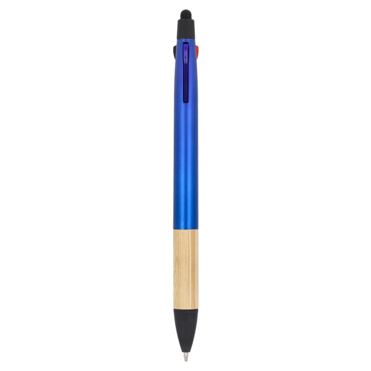 3-Farben-Stift mit Bambusgriff